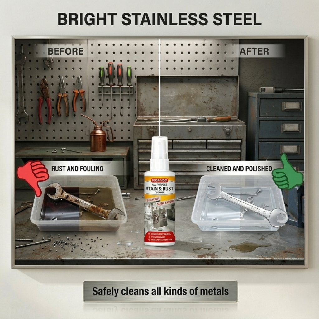 Stain and Rust Removal Spray Cleaning Solution, Stain and Rust Cleaning for Iron