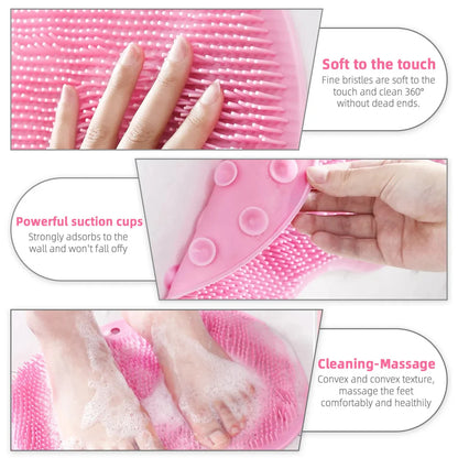 Shower Scrubber Mat For Deep Cleaning (pack of 2)